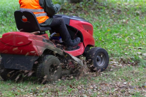 Park maintenance mowing